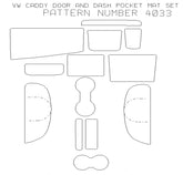Volkswagen VW Caddy  2010 - 2015    Door And Dash Pocket Set